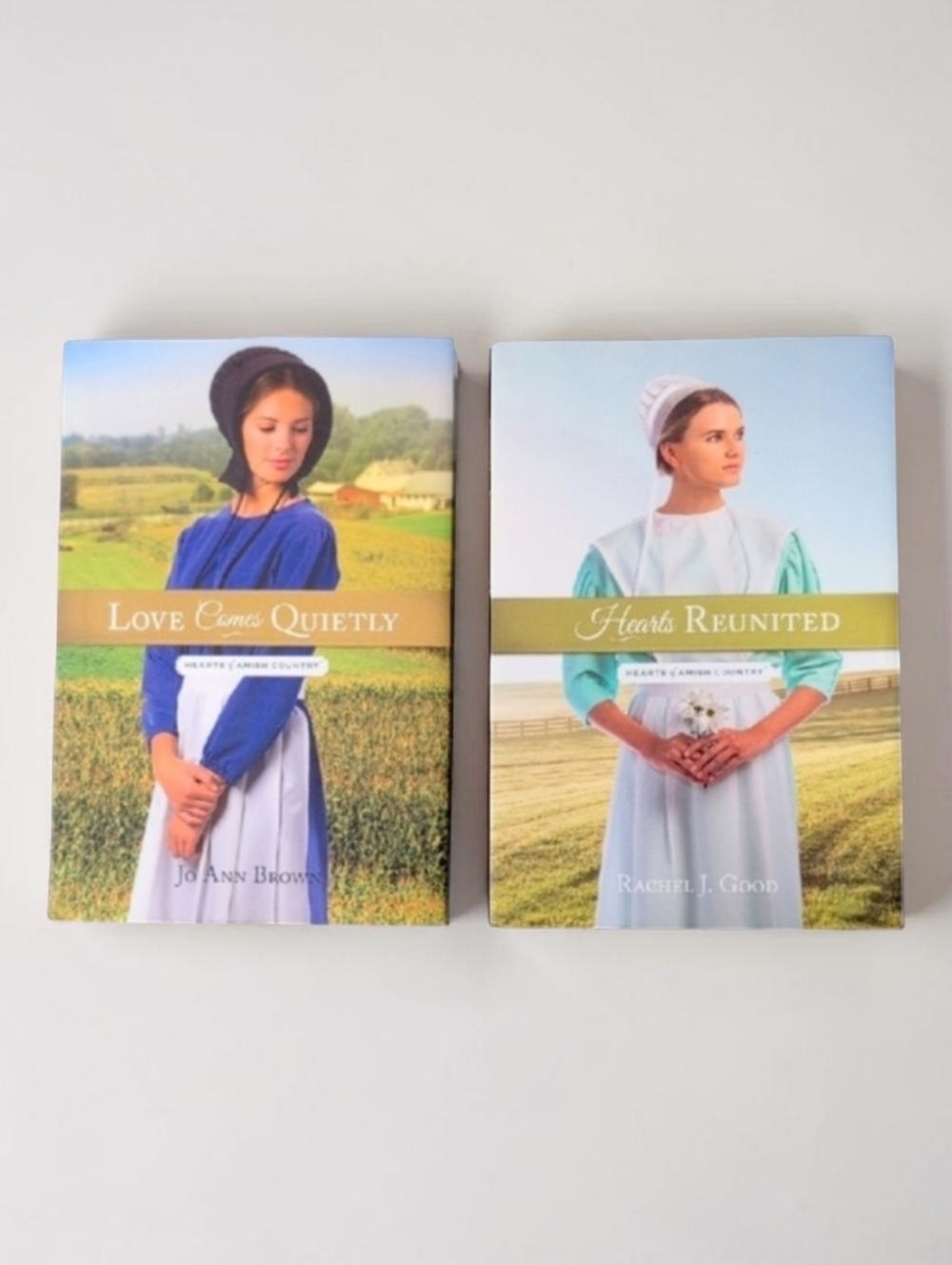 NEW Hearts Of Amish Country Hardcover Bundle Love Comes Quietly Hearts Reunited